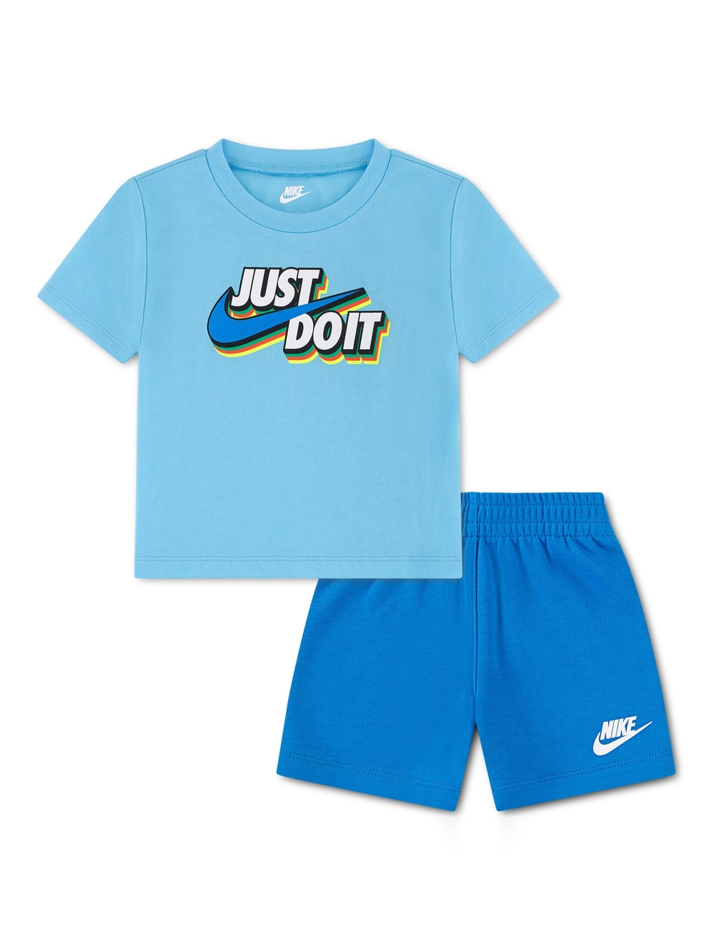 Just Do It Graphic T-Shirt & Sweat Shorts Set-Size 4T-NWT